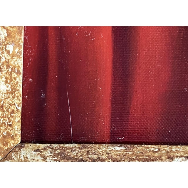 Signed "Z. Sators" Still Life Painting on Canvas With Frame For Sale - Image 10 of 12