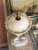 Victorian Late 19th Century Victorian Hand Carved Alabaster Table Lamb With Bird Motif For Sale - Image 3 of 12