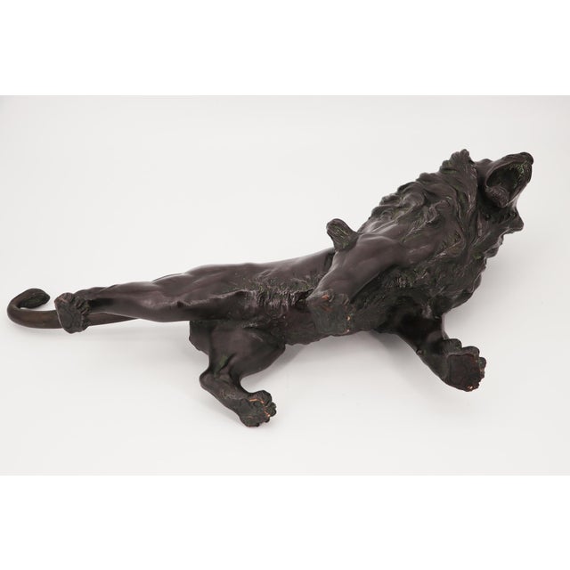 19th Century 19th Century, Bronze Lion Sculpture, Japan, Meiji Period For Sale - Image 5 of 16