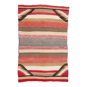 Late 19th Century Red Mesa Navajo-Style Kilim Rug - 03'00 X 04'08