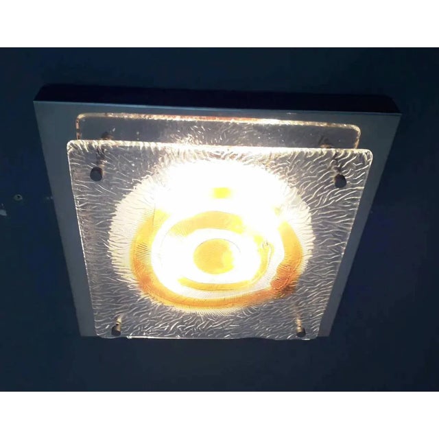 Metal Mid 20th Century Mazzega Sconce For Sale - Image 7 of 8