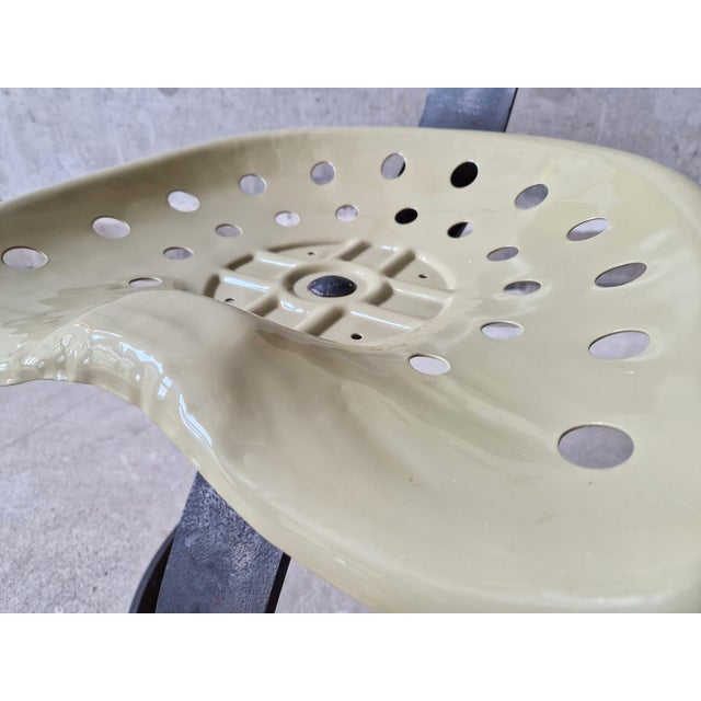 Postmodern Metal Tractor Seat Chairs, 1990, Set of 4 For Sale - Image 9 of 15
