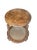 Mid-Century Modern Vintage Ethan Allen Walnut Burl & Cane Oval Side Table – Two-Tier French Regency Accent With Marquetry Top For Sale - Image 3 of 6