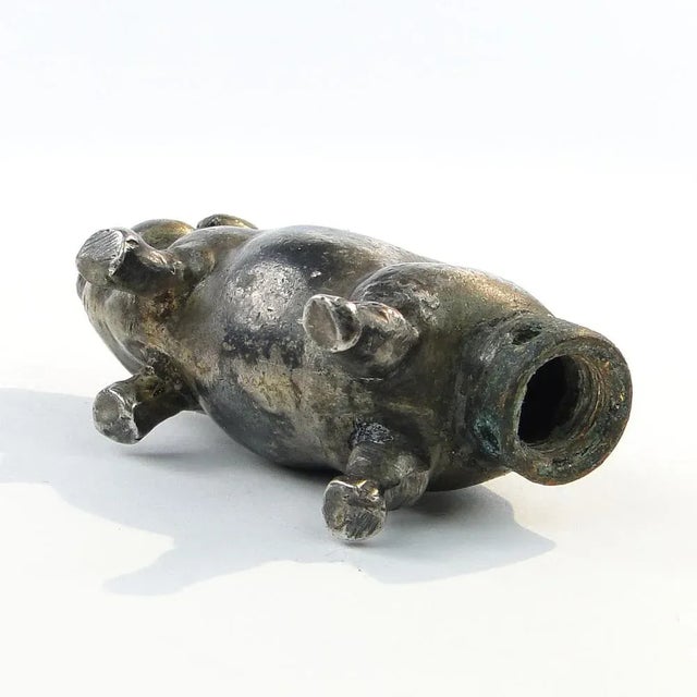 Art Nouveau French Figurative Salt Holder, 1890s For Sale - Image 6 of 13