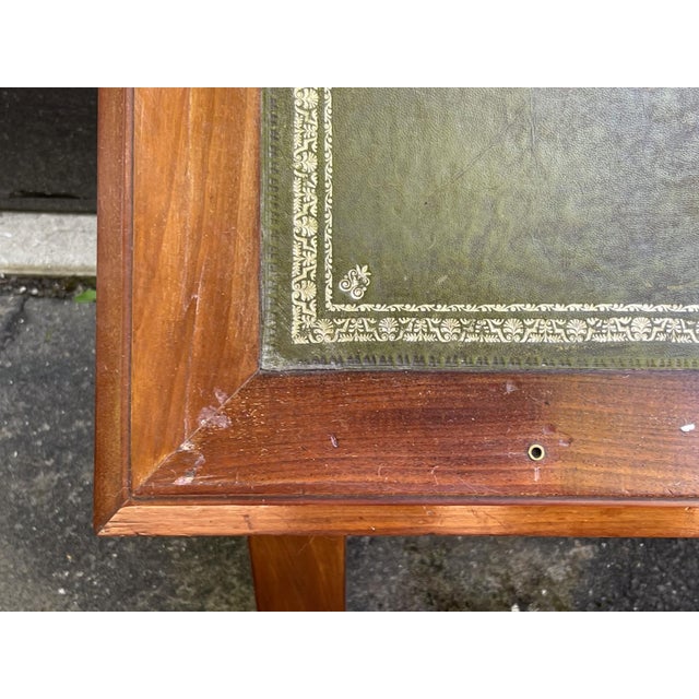 Antique 19th Century Leather Top Mahogany Library Lectern Table For Sale - Image 9 of 10