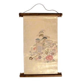 Japanese Ceremonial Silk Wall Tapestry by Renaras For Sale