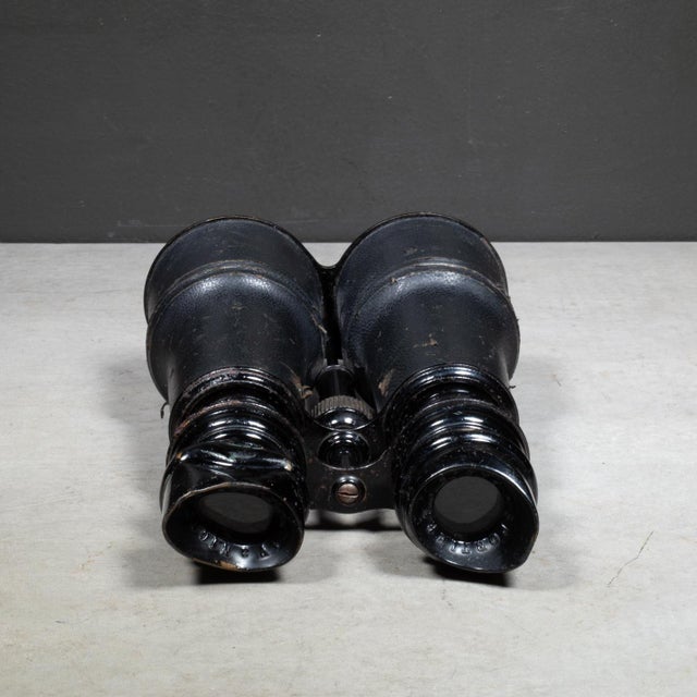 Metal 19th C. Leather Wrapped Sportier Paris Day Night Binoculars c.1880s For Sale - Image 7 of 9