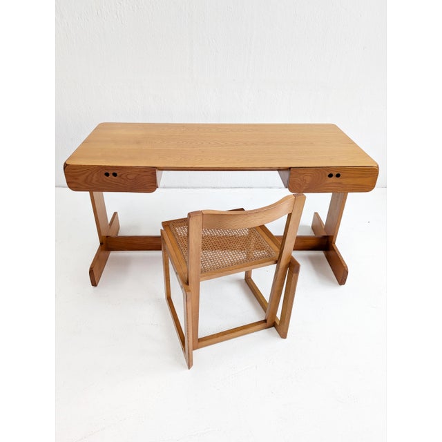 1970s Mid-Century Modern Desk and Chair by Derk Jan De Vries, 1970s, Set of 2 For Sale - Image 5 of 16