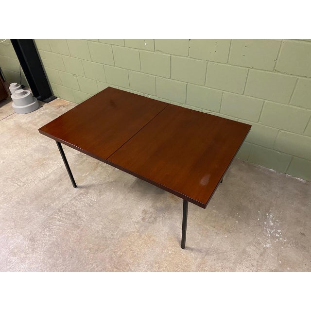Mid-Century Modern Mid-Century Modern Extendable Model 413SP Dining Table in Teak by Fred Ruf for Knoll International, 1960s For Sale - Image 3 of 15