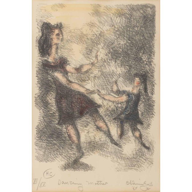 Chaim Gross (American, 1902-1991), "Dancing Mother", Hand-Colored Lithograph, 1964, signed in pencil and dated lower...