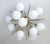 Not Yet Made - Made To Order 21st Century Mezzo Satin Brass Matte White Murano Flush Mount by Fabio LTD For Sale - Image 5 of 10