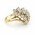 Contemporary 14k Diamond Ring, Size 4.75 For Sale - Image 3 of 3