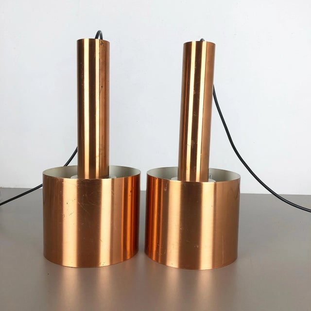 Danish Club Copper Pendants by Jo Hammerborg for Fog & Mørup, 1963, Set of 2 For Sale - Image 11 of 18