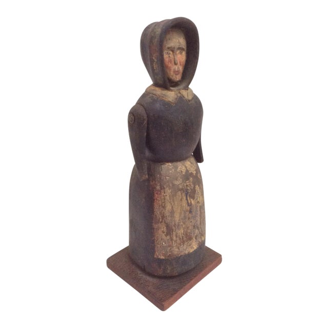 Folk Art Portrait Sculpture For Sale