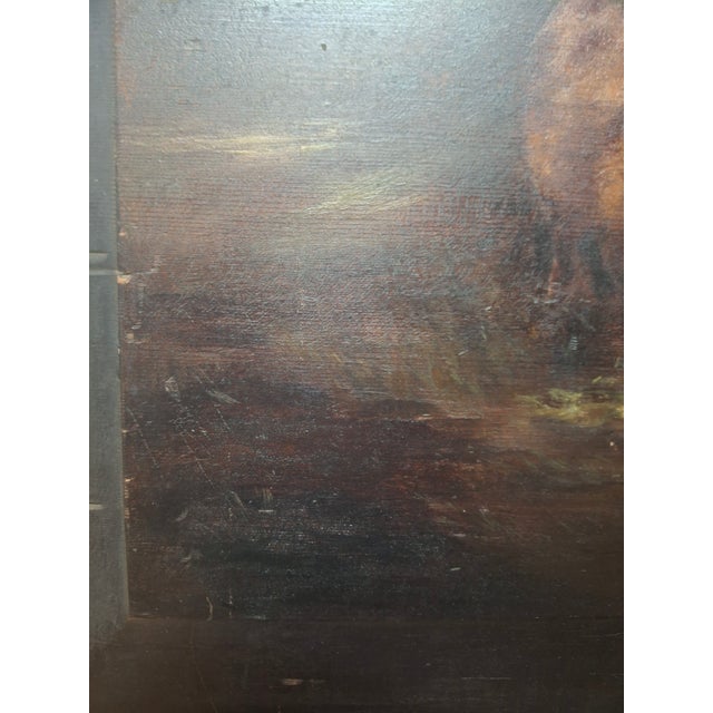 Early 20th Century Landscape Painting With Cattle For Sale - Image 15 of 15