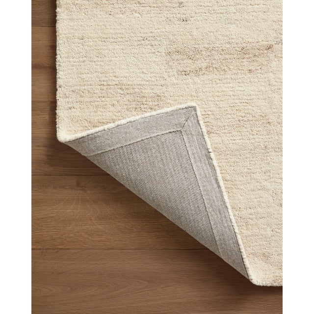 2020s Amber Lewis x Loloi Rocky Natural / Fog 18" x 18" Sample Rug For Sale - Image 5 of 6