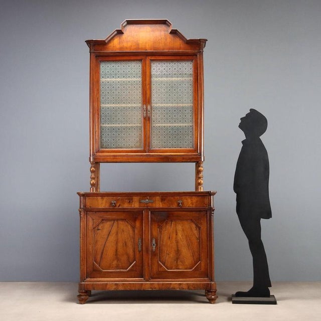 Antique Cupboard Umbertino Walnut, Italy For Sale - Image 3 of 12