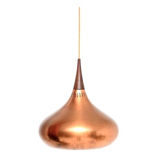 Vintage Danish Copper Orient Pendant Lamp from Jo Hammerborg, 1960s For Sale