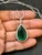 Green GIA Certified 19 Ct Pear Cut Emerald & 1 Ct Diamond Halo Pendent/Necklace 14 KWG For Sale - Image 8 of 18