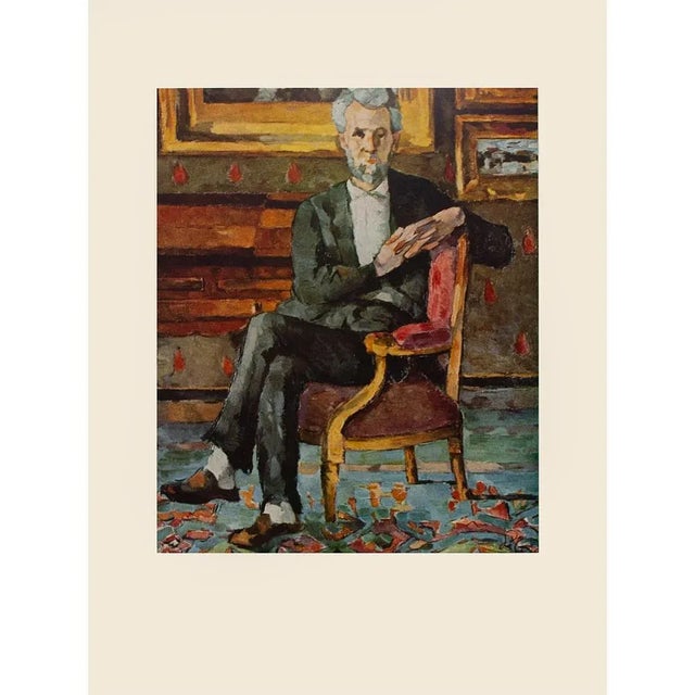 1950s After Paul Cezanne "Portrait of Victor Chocquet" First Edition Photogravure For Sale In Dallas - Image 6 of 7