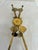 Metal Vintage Mid-Century Modern Adjustable Brass Trivet With Ornate Shell Details For Sale - Image 7 of 7