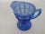 Blue Imperial Glass Beaded Block Pattern Blue Creamer For Sale - Image 8 of 11