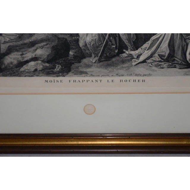 Moses Strikes the Rock Louvre Museum Old Master Etching Late 19th Century For Sale - Image 4 of 9