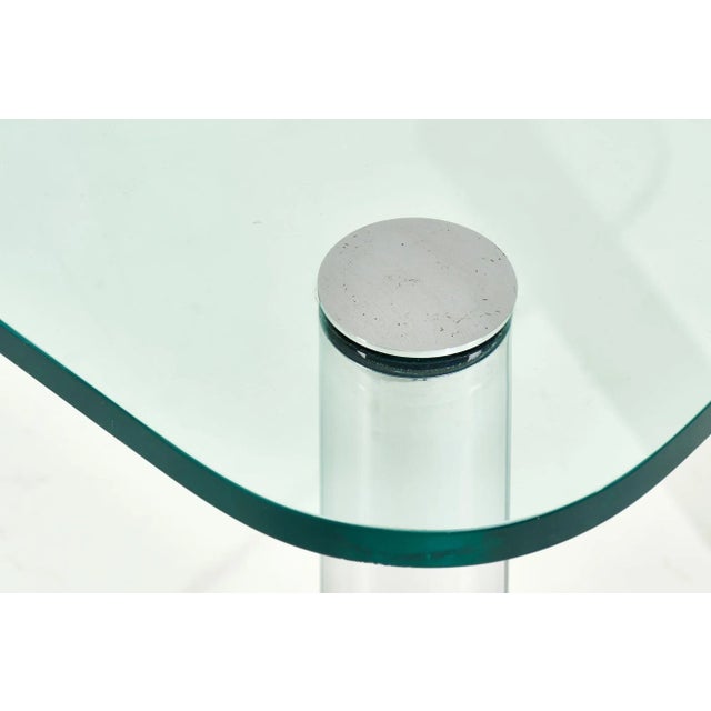 Metal Pace Collection Chrome and Glass Dining Table, 1970 For Sale - Image 7 of 8