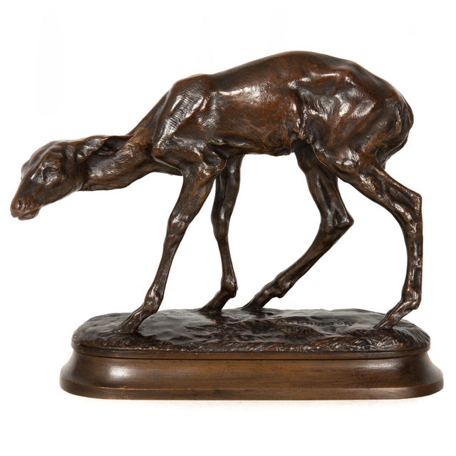 ALEXANDER PHIMISTER PROCTOR American, 1862-1950 "Fawn" (1893) Cast circa 1900; signed "A.P. Proctor 1893", "Copy RT 95" 6...