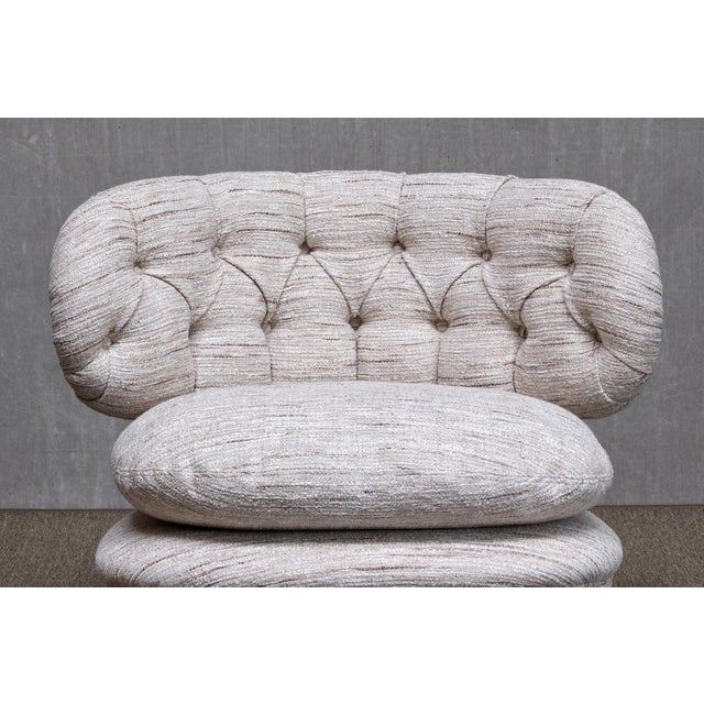 Lounge Chairs in Pierre Frey Tweed and Beech by Otto Schulz, Sweden, 1940s, Set of 2 For Sale - Image 6 of 15