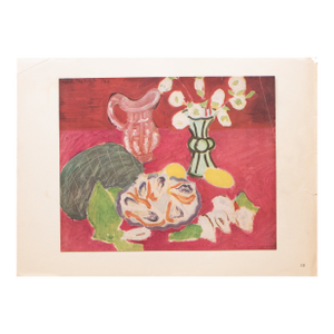 1946 After Matisse "Christmas Roses and Oysters", Aged First Edition Period Offset Lithograph