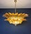 Glass Vintage Hanging Light with 82 Amber Glasses, 1990s For Sale - Image 7 of 18