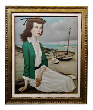 Philippe Noyer -The French Girl -Oil Painting