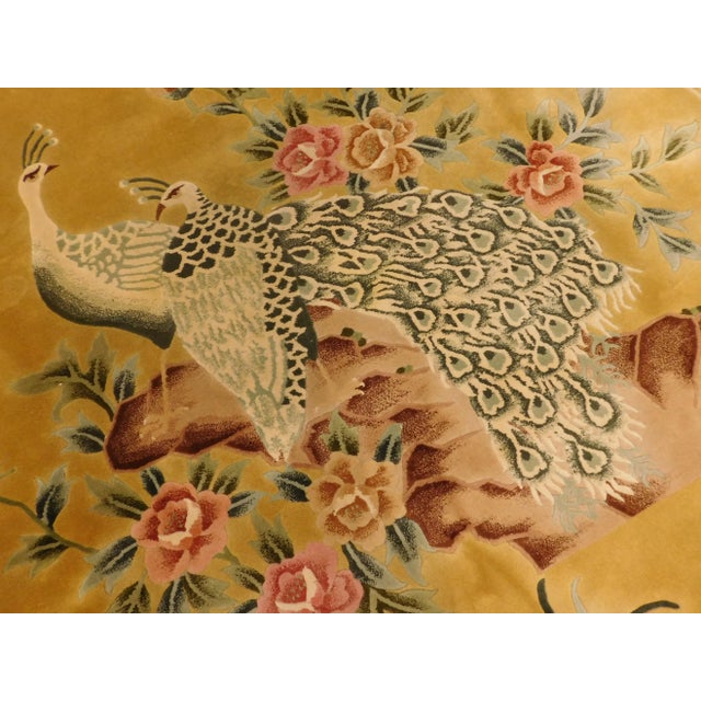 Midcentury Handmade Chinese Wool Pile Rug. 9'x 12' For Sale - Image 4 of 12