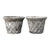 Vintage Cast Concrete Trellis Planters - A Pair For Sale