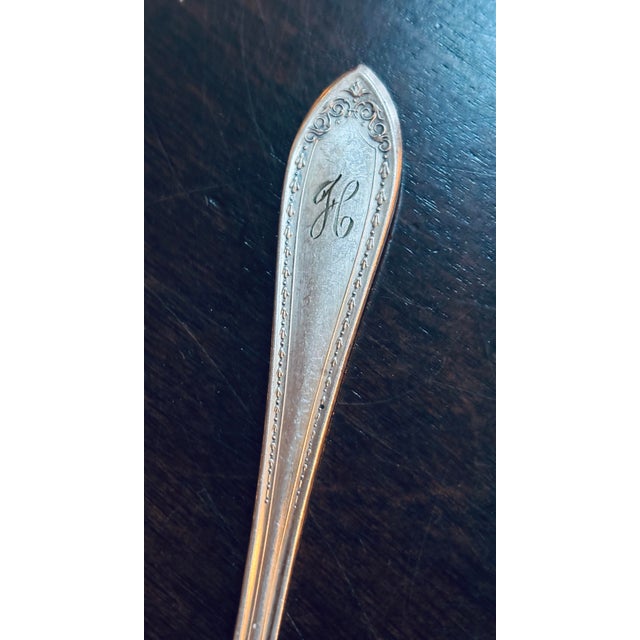 Antique Community Plate Sheridan 1910 - 12 Place Settings- (73 PCs.)- SilverPlate H Mono For Sale - Image 10 of 12