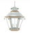 Vintage French Chinoiserie Three-Tier Pagoda-Shaped Metal Chandelier, White, Light Blue, and Gold For Sale - Image 11 of 11
