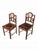 These would make beautiful hall chairs. Each has a carved trelliss back with porcelain medallion. Each medallion is a...