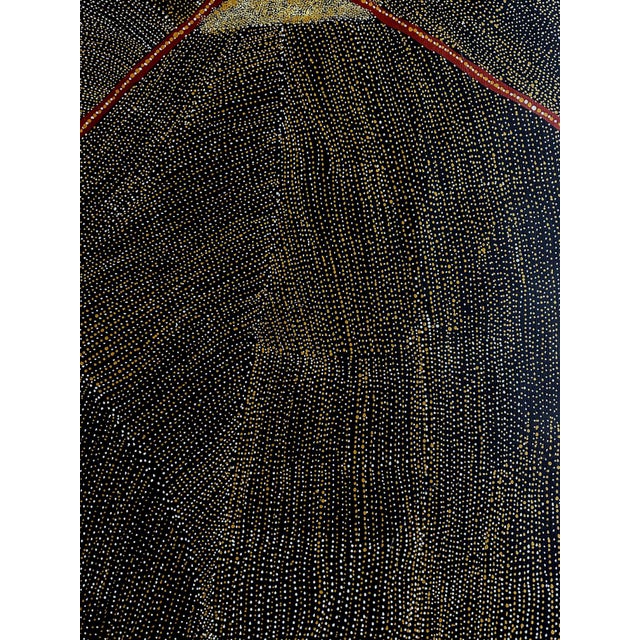 Rare Large Australian Aboriginal Painting by Kathleen Petyarre For Sale - Image 10 of 12