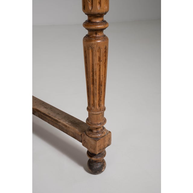 French Butcher's Table with Marble Top, Antique, France, Circa 1900 For Sale - Image 12 of 14