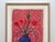 This David Hockney very rare vintage 1985 Pop Art lithograph print custom framed exhibition poster " Amaryllis in Vase "...