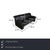 with this Koinor three-seater sofa, you're getting a deep black sofa that focuses entirely on clean, compact lines. The...