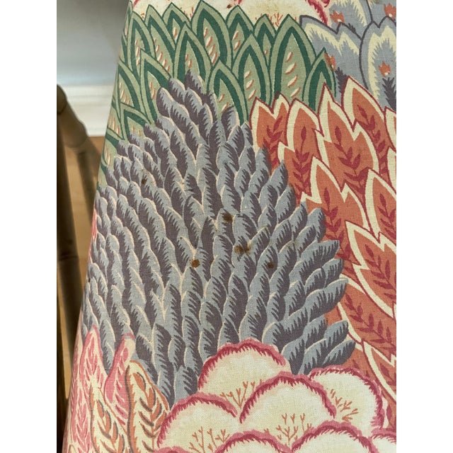 Almond Pair of Vintage Faux Bamboo Side Chairs For Sale - Image 8 of 12