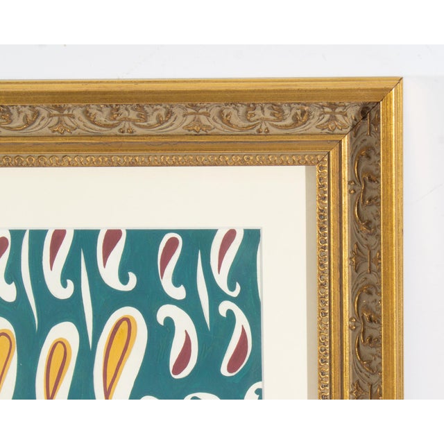 Contemporary Abstract Gouache Painting by Walter Stomps For Sale - Image 3 of 7