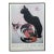 1980s Two Cats Framed Art Poster Museum of Fine Arts For Sale