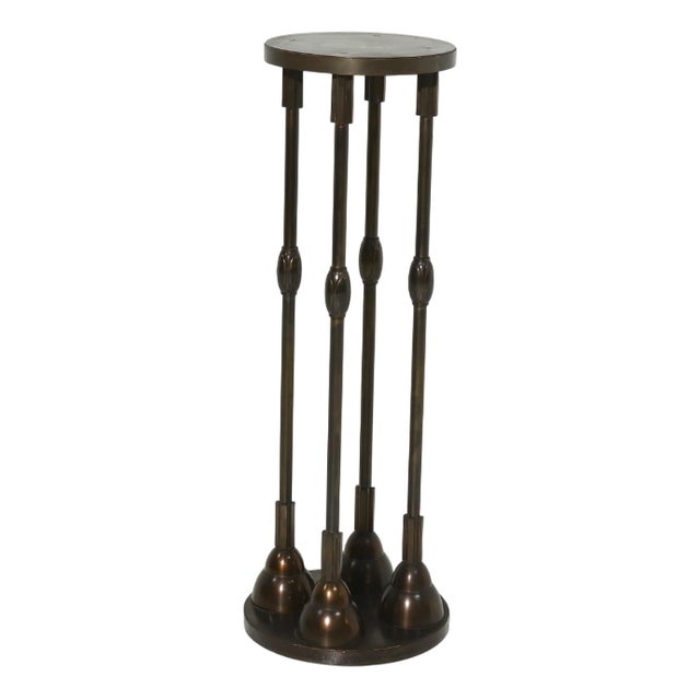 Art Deco Bronze Pedestal, 1930s For Sale