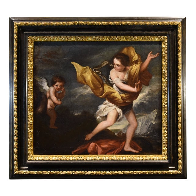 Roman School Artist, Daphne & Cupid, 1600s-1700s, Oil on Canvas, Framed For Sale