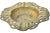 Antique Handmade Floral-Patterned Brass Ashtray For Sale - Image 4 of 6