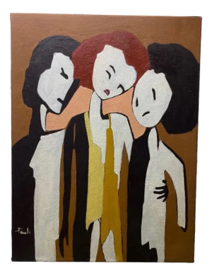 Gilbert Pauli, Enfance Déchirée, 1997, Oil on Canvas