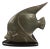 Vintage Tropical Fish Sculpture in Brass on a Black Base, 1960s-1970s For Sale